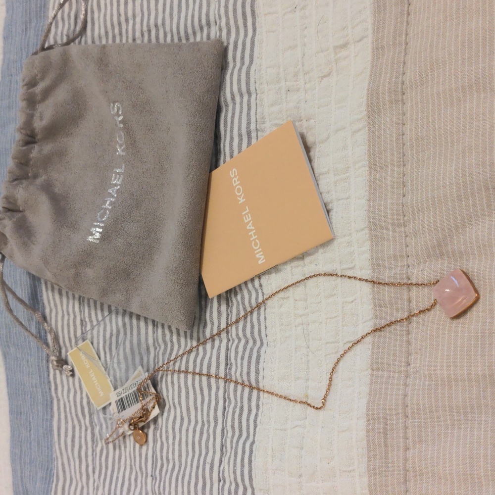 New with tags Michael Kors Rose Gold Necklace